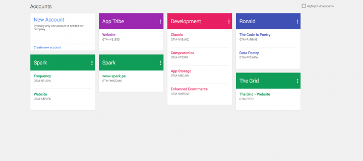 Google Tag Manager – Bienvenido Material Design